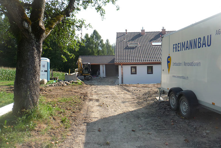 Umbau Sanierung Einfamilienhaus Renovation Knonau